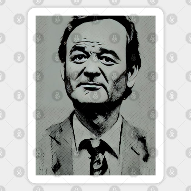 Bill Murray Sticker by BryanWhipple